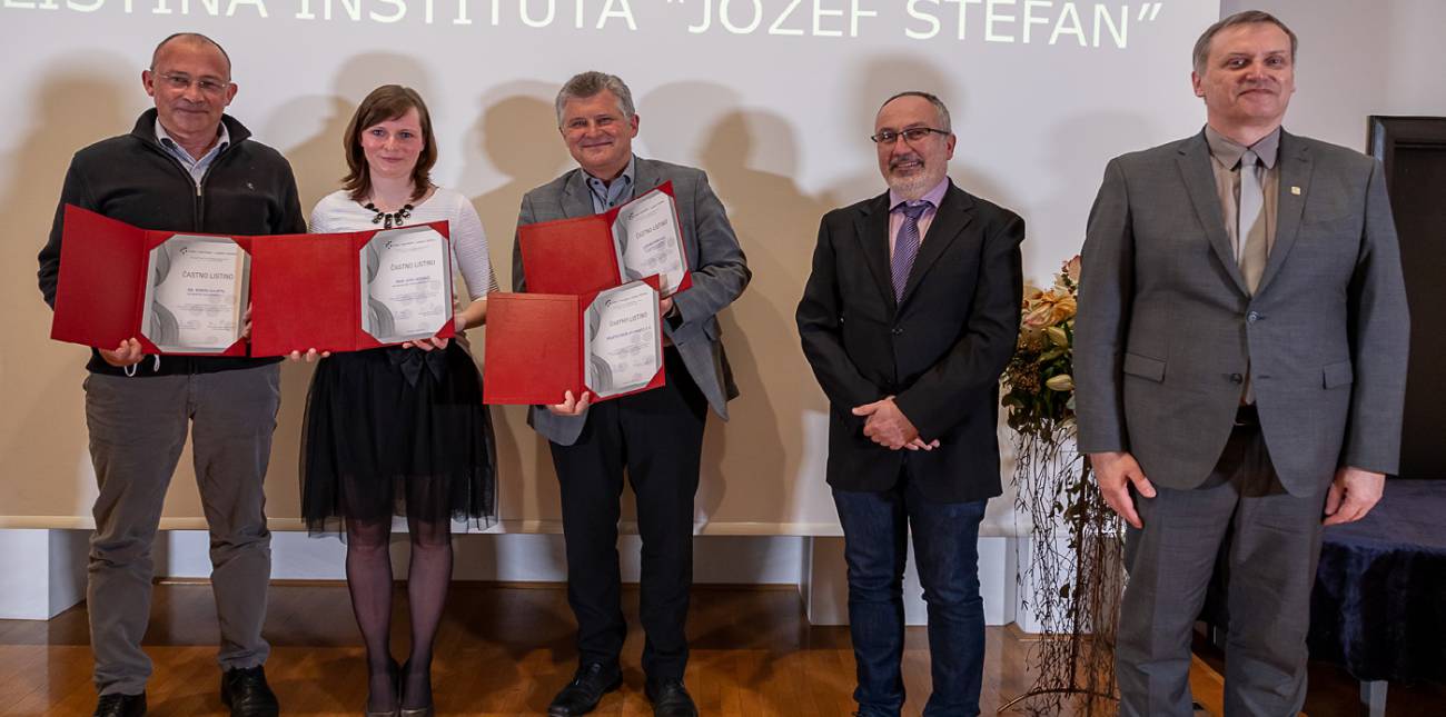 Kolektor med prejemniki Častnih listin Instituta Jožef Stefan