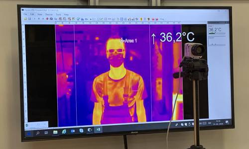Merjenje telesne temperature s termovizijskimi kamerami